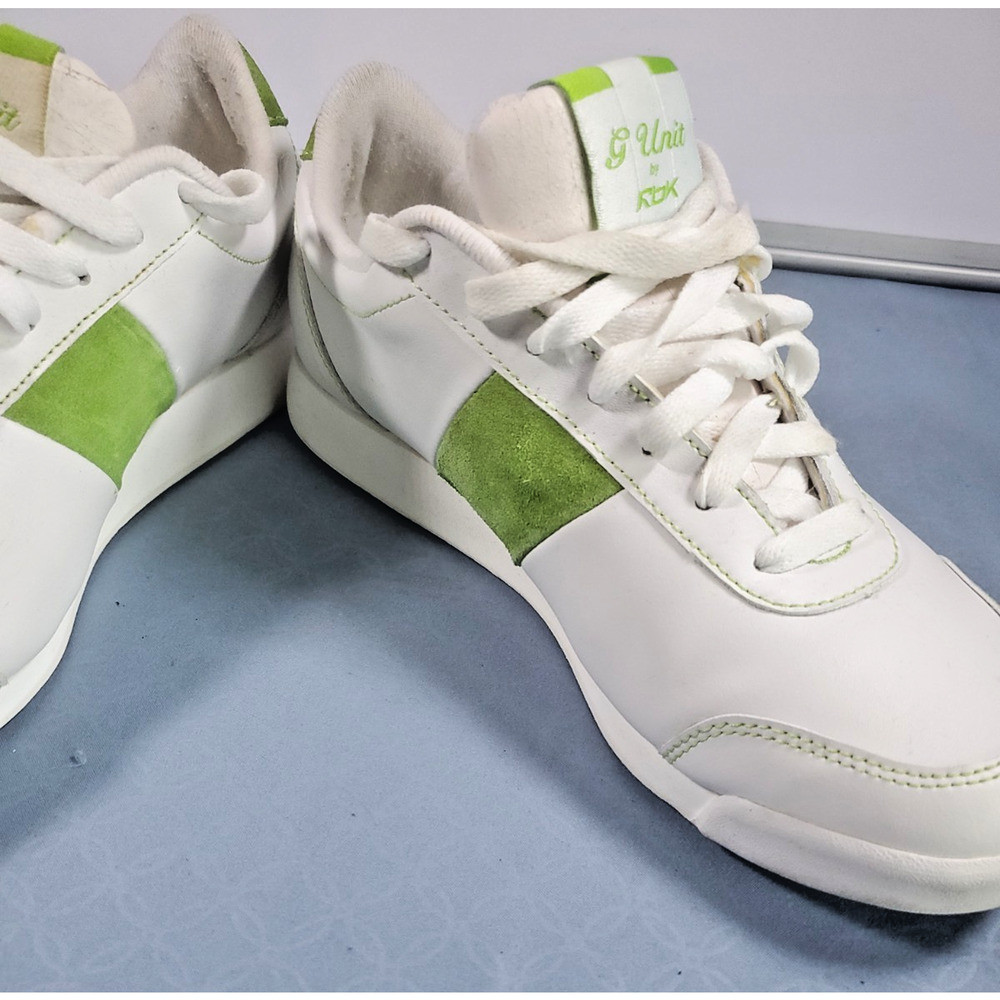 Vintage Reebok G-Unit RB503 white and green sneakers Men's SIze 9 - Picture 8 of 16